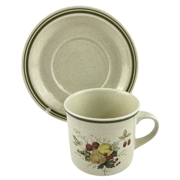 Royal Doulton Lambethware 3 Cup & Saucer Flat Bottom Cornwell L.S.1015 England - Picture 2 of 10